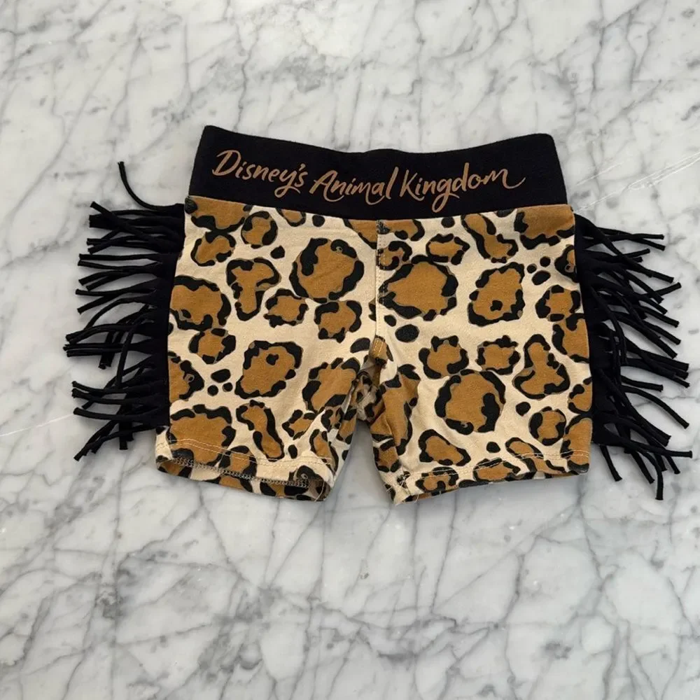 Disney's Animal Kingdom girls shorts fringe Sz XXS 4/5T